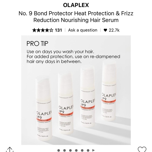 brand new OLAPLEX Nº.9 BOND PROTECTOR NOURISHING HAIR SERUM - Picture 4 of 5